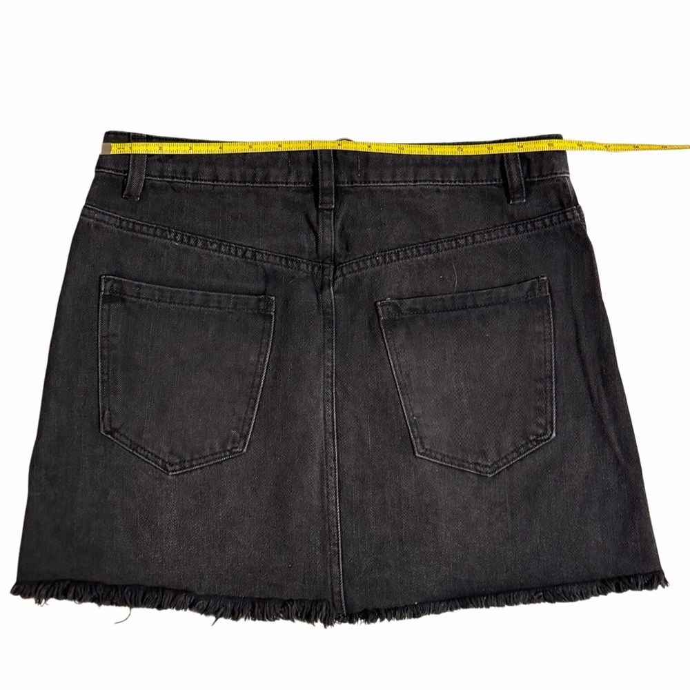 Free People Black Denim Mini Skirt Women’s Size 29 NWT - Picture 4 of 5